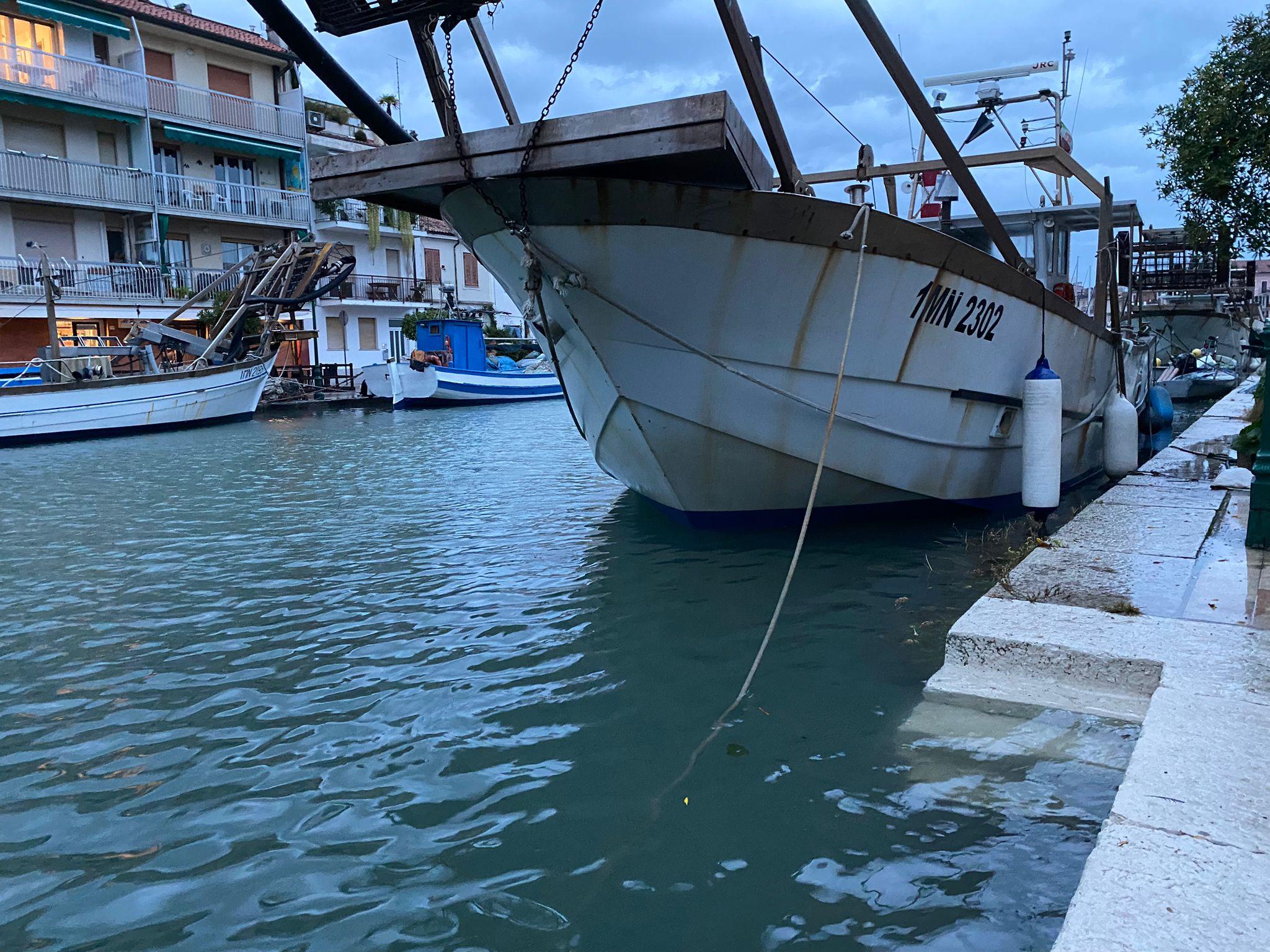 Il maltempo colpisce il Friuli, acqua alta a Grado e fiume Isonzo agitato