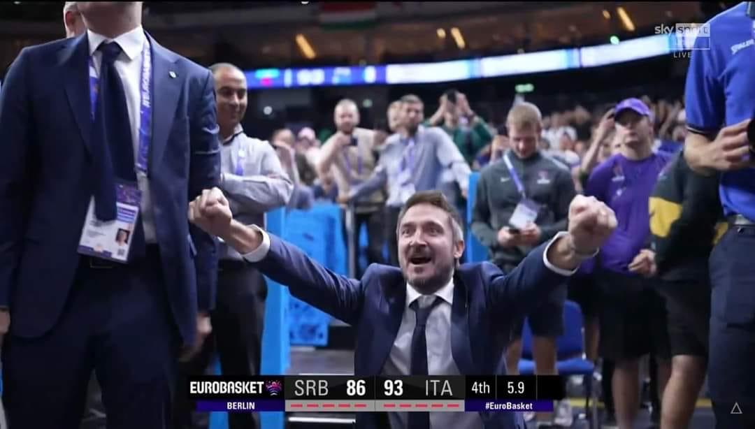Copertina per Impresa Italia all'Eurobasket, il grido del coach Poz nato a Gorizia
