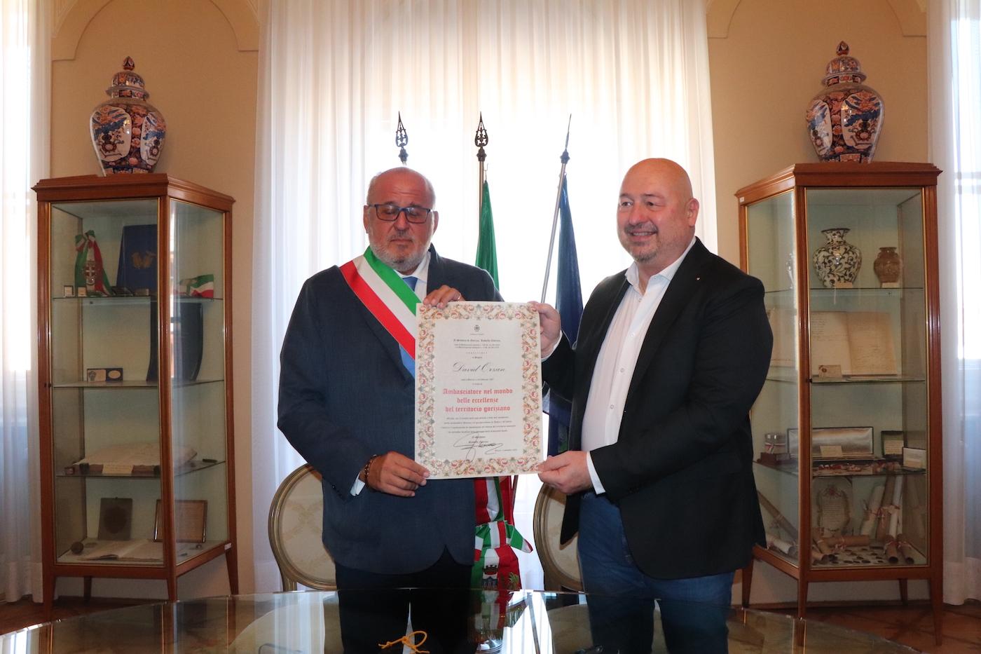 Immagine per David Orzan ambasciatore della città, «Gorizia più vicina alla Cina»