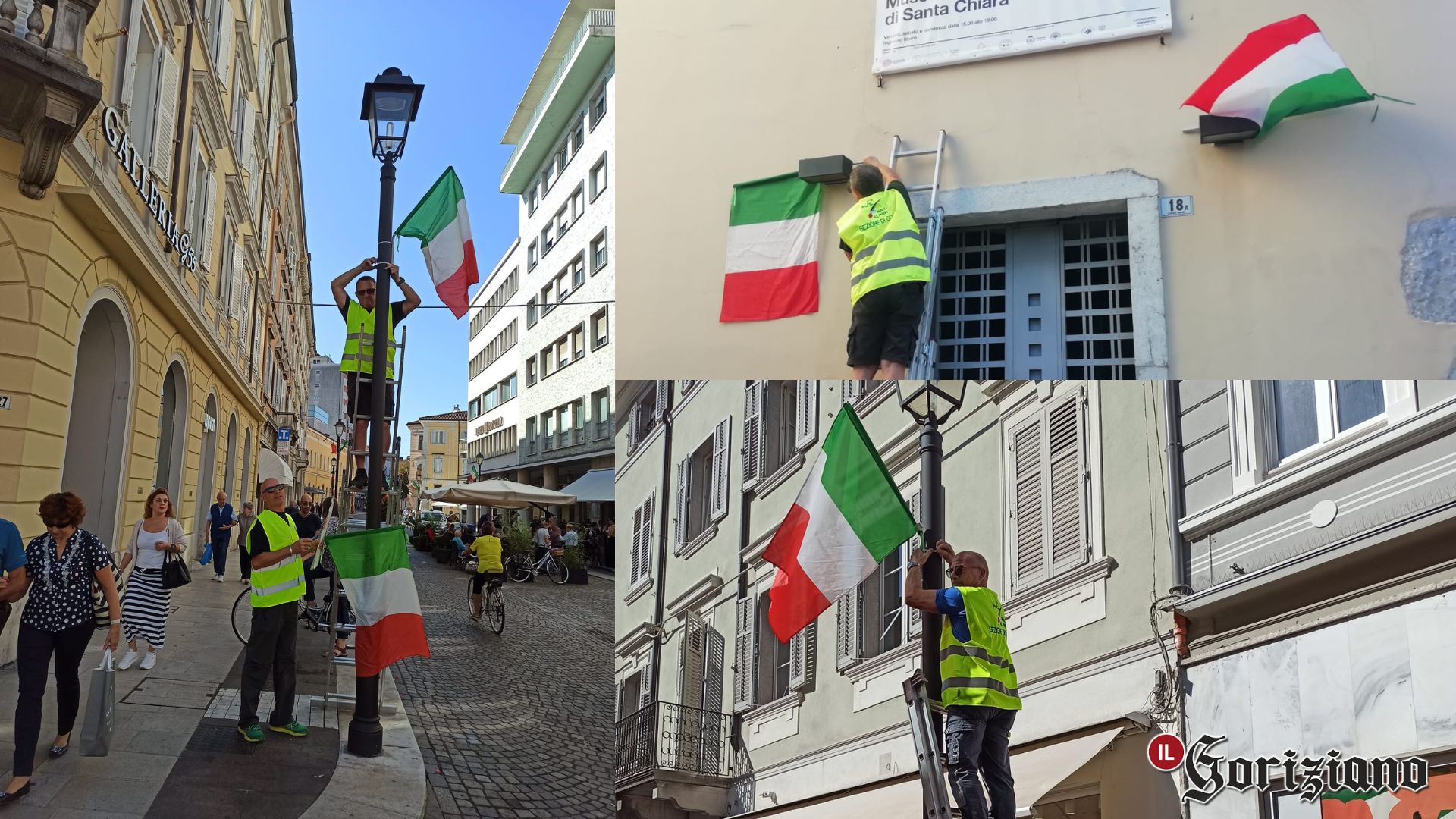 Immagine per Gorizia si colora di bandiere tricolori, i suoi alpini festeggiano 100 anni