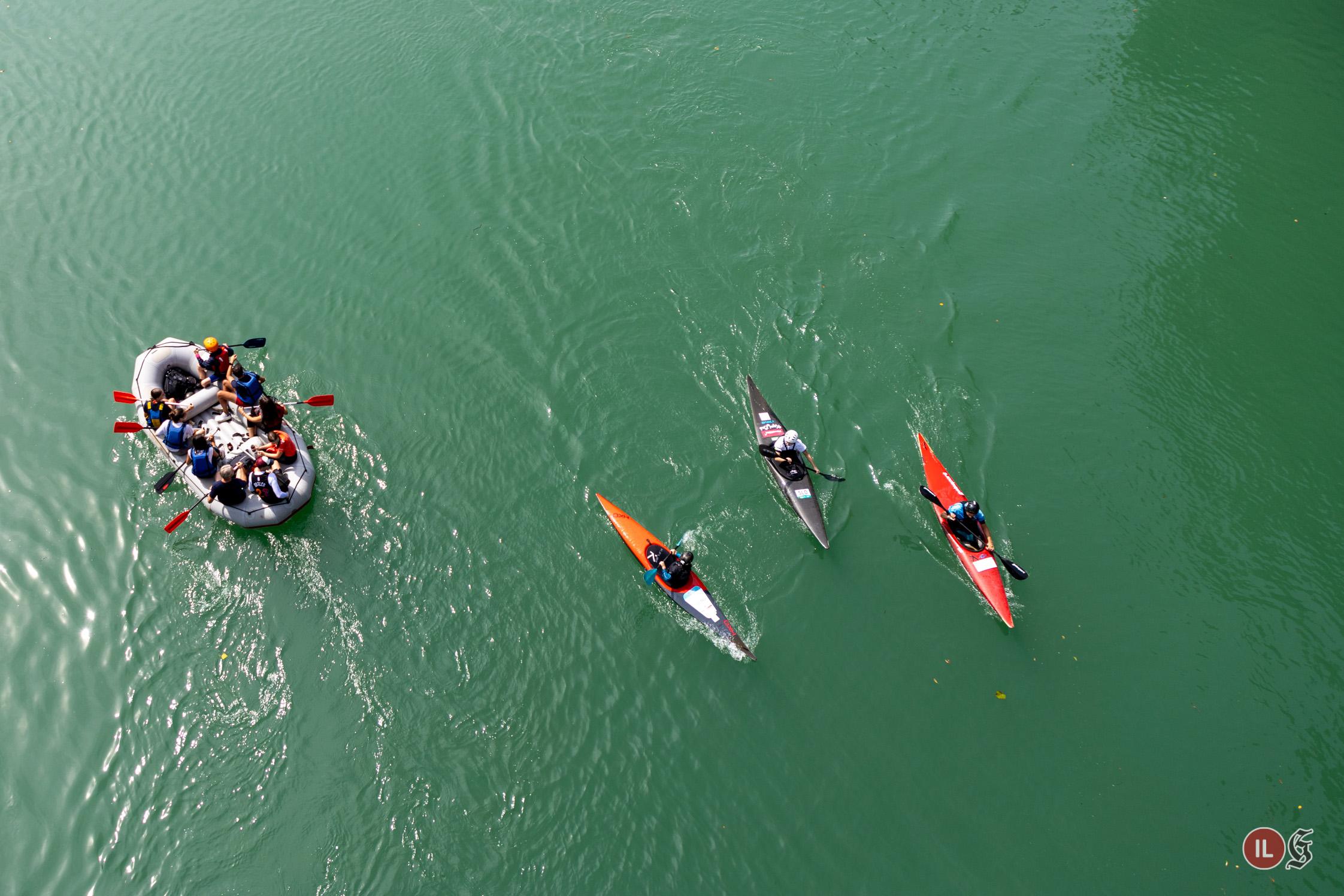 Immagine per La regata sull'Isonzo chiama 263 iscritti, Robert in canoa a soli due anni