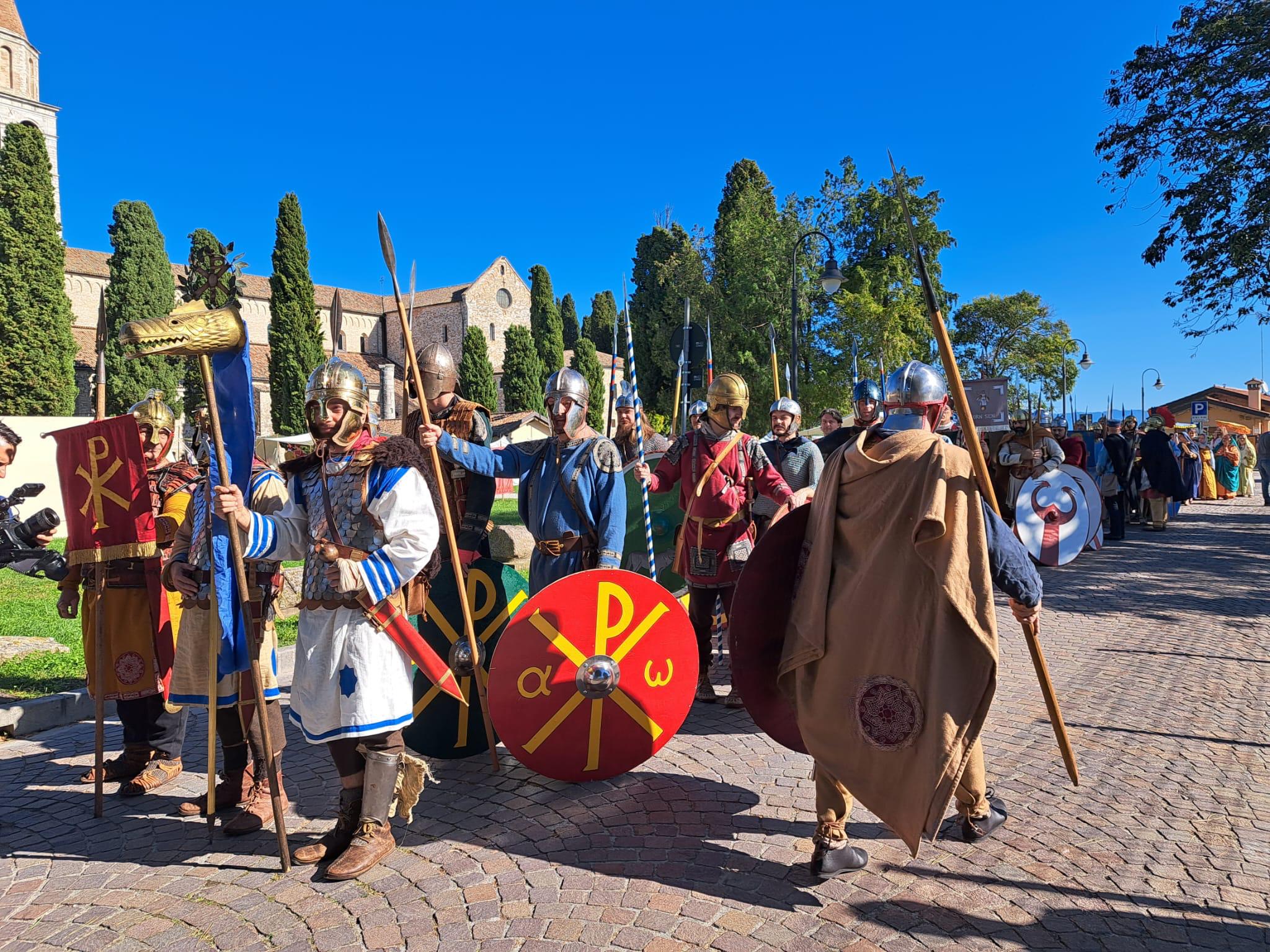 Aquileia rivive l'antica battaglia sulle sponde del Vipacco, festa con la storia